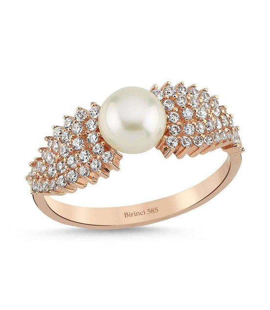 Zirkon Taşlı Doğal İnci Yüzük | | Birinci1926