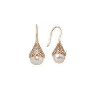 Lightbulb Design Natural Pearl Earring