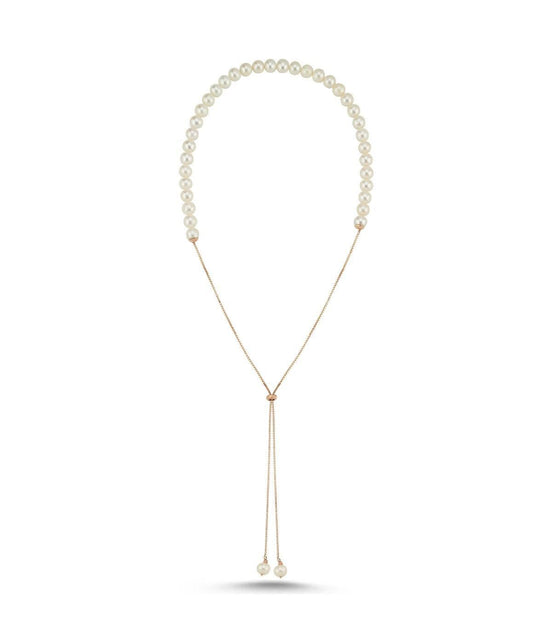 Adjustable Chain Natural Pearl Necklace
