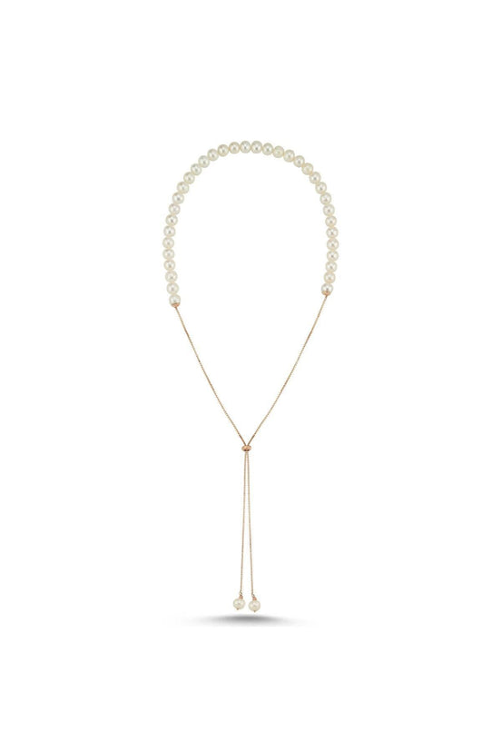 Adjustable Chain Natural Pearl Necklace
