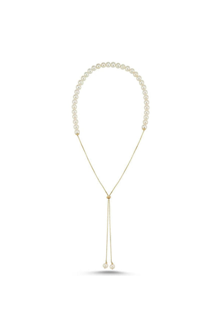 Asansör Zincirli Doğal İnci Kolye | | Birinci1926