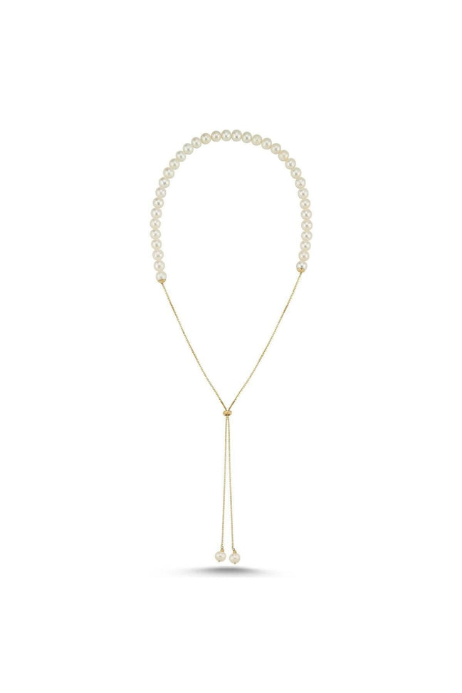 Asansör Zincirli Doğal İnci Kolye | | Birinci1926