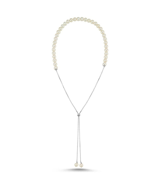 Adjustable Chain Natural Pearl Necklace
