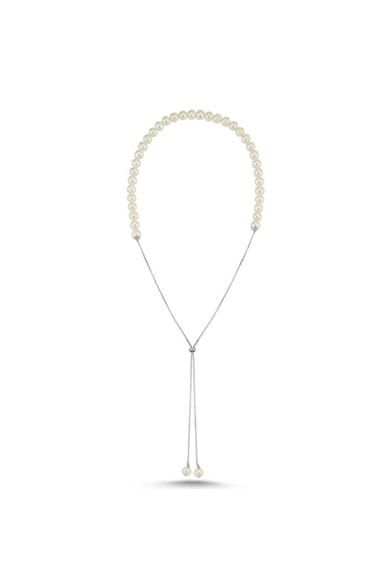 Adjustable Chain Natural Pearl Necklace