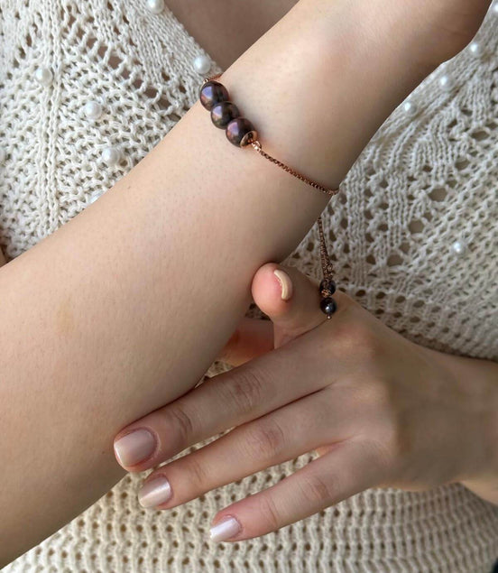 Asansörlü Üç Doğal İnci Bileklik | | Birinci1926