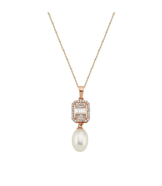 Baget Taş Doğal İncili Sallantı Kolye | | Birinci1926