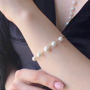 Five Natural Pearl Bracelet
