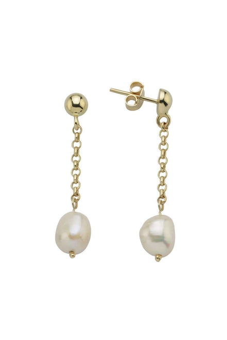 Doğal Barok İncili Zincir Küpe | | Birinci1926