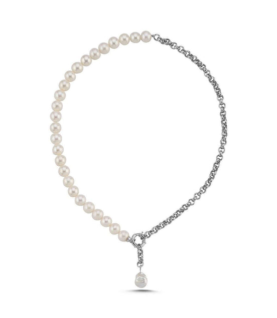 Halka Kilitli Doğal İnci Kolye | | Birinci1926