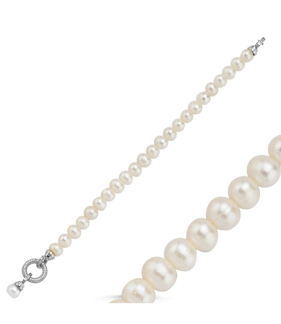 Halka Kilitli Doğal İnci Bileklik | | Birinci1926