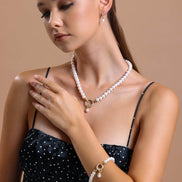 Halka Kilitli Doğal İnci Bileklik | | Birinci1926