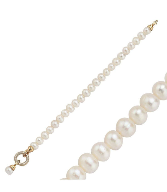 Halka Kilitli Doğal İnci Bileklik | | Birinci1926