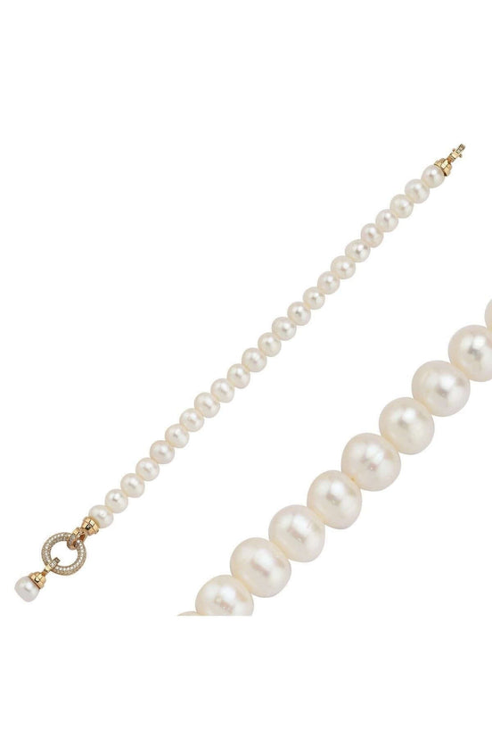 Halka Kilitli Doğal İnci Bileklik | | Birinci1926