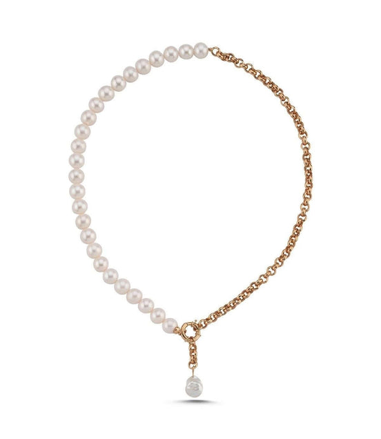 Halka Kilitli Doğal İnci Kolye | | Birinci1926