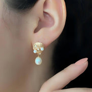 Oyster Natural Pearl Earring