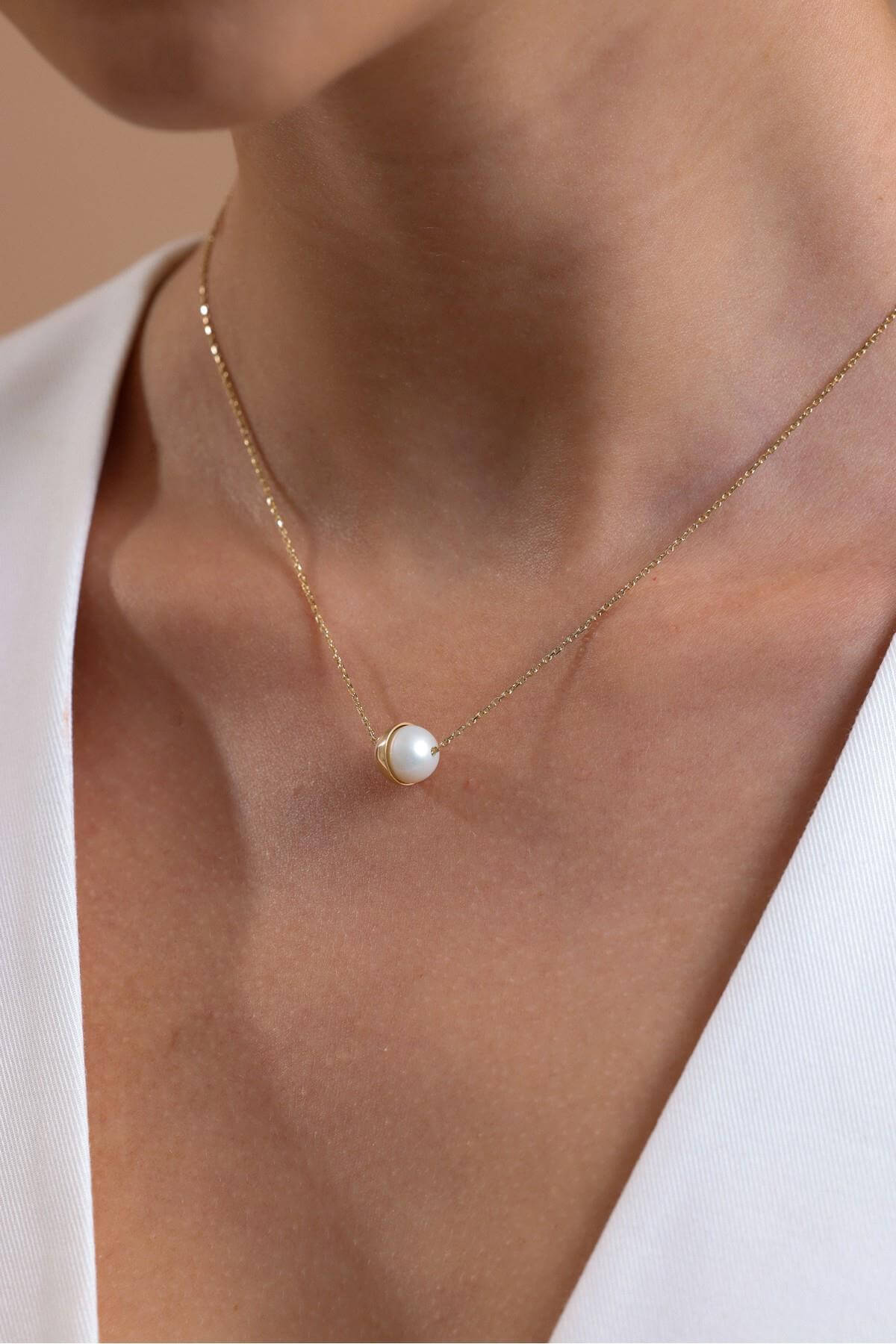 Shelled Natural Pearl Necklace