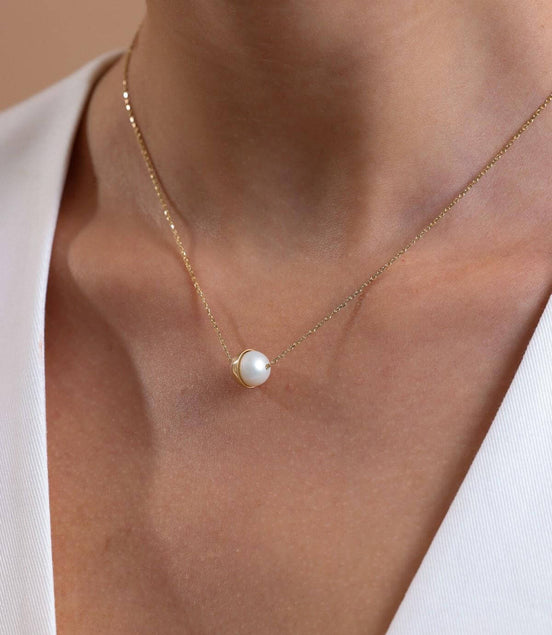 Shelled Natural Pearl Necklace