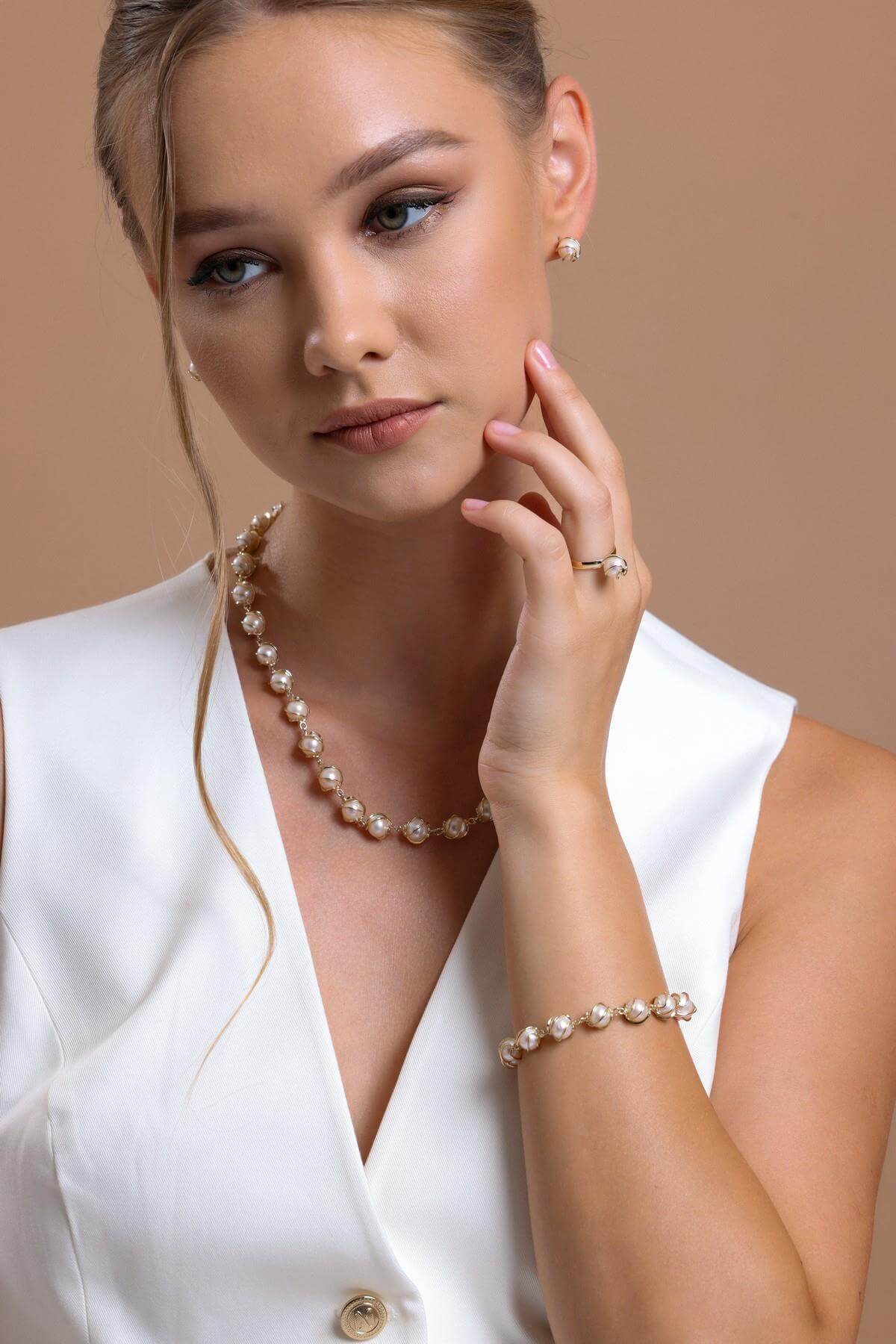 Kafesli Doğal İnci Bileklik | | Birinci1926