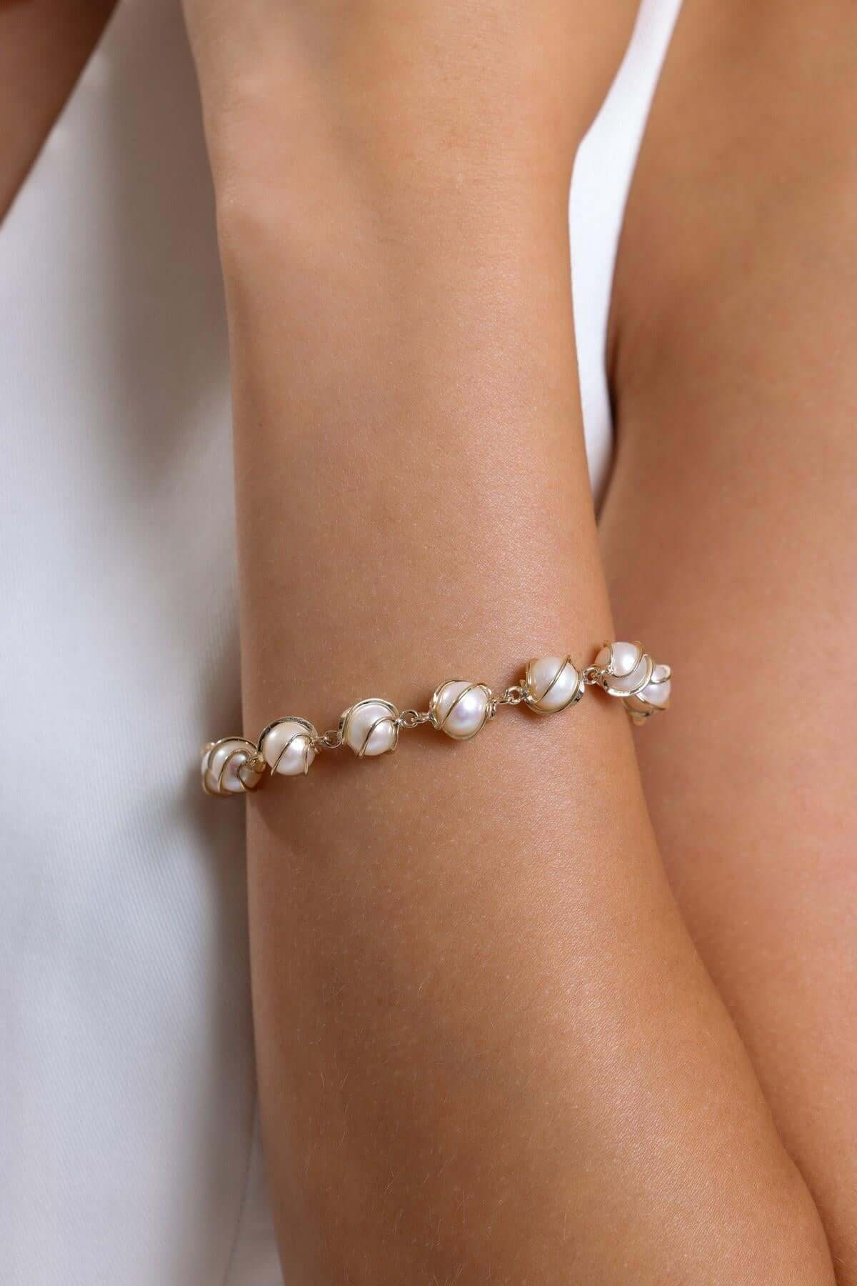 Kafesli Doğal İnci Bileklik | | Birinci1926