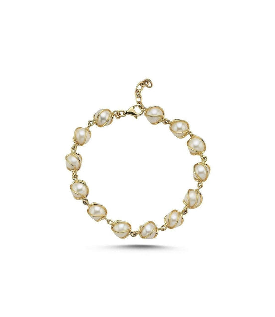 Kafesli Doğal İnci Bileklik | | Birinci1926