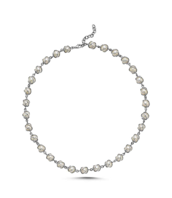 Kafesli Doğal İnci Kolye | | Birinci1926