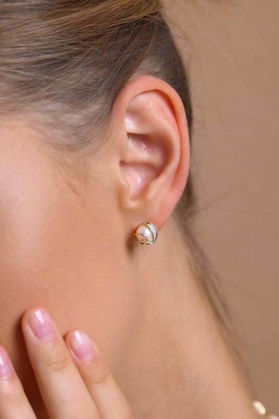 Kafesli Doğal İnci Küpe | | Birinci1926