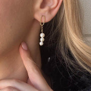 Rocking Fresh Water Natural Pearl Earring