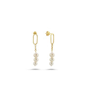 Rocking Fresh Water Natural Pearl Earring
