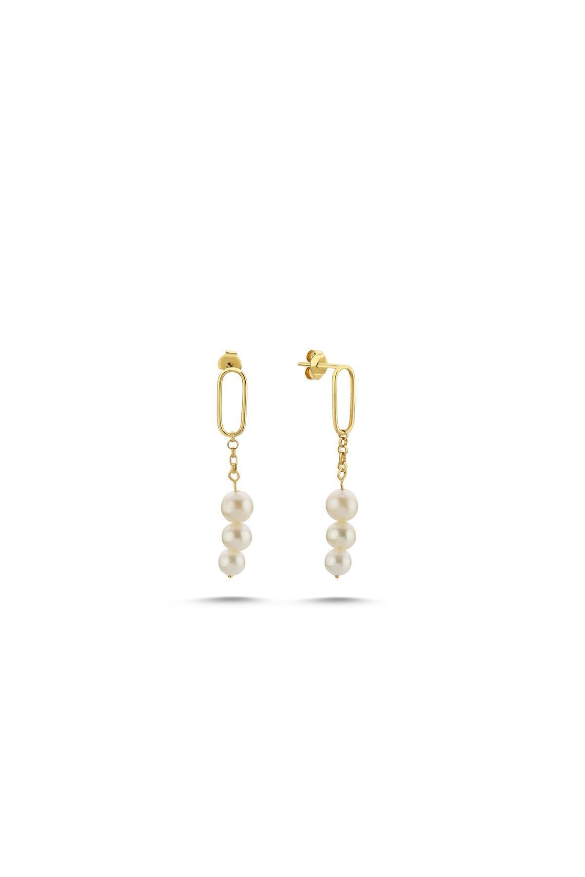 Rocking Fresh Water Natural Pearl Earring