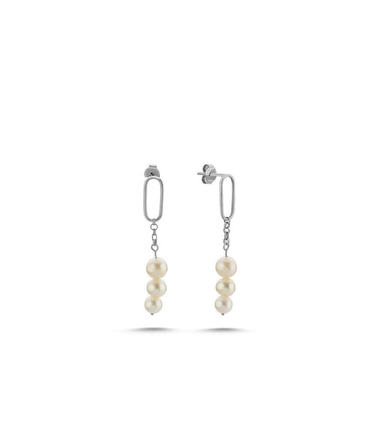Rocking Fresh Water Natural Pearl Earring