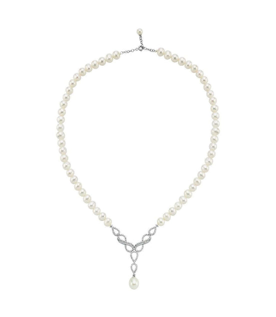 Sonsuzluk Taşlı Doğal İnci Sallantılı Kolye | | Birinci1926