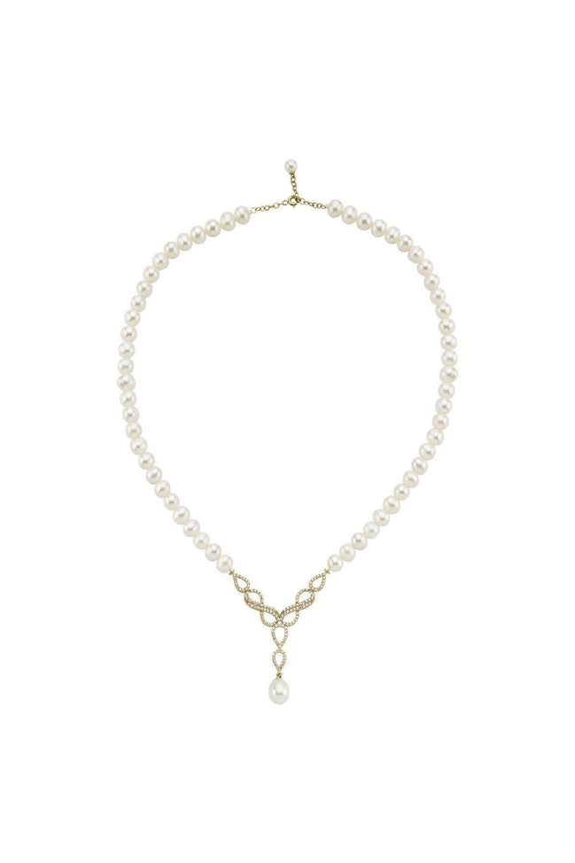 Sonsuzluk Taşlı Doğal İnci Sallantılı Kolye | | Birinci1926