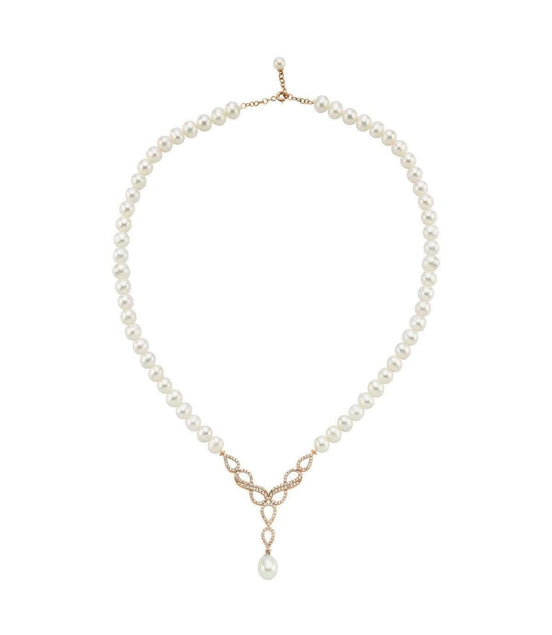 Sonsuzluk Taşlı Doğal İnci Sallantılı Kolye | | Birinci1926