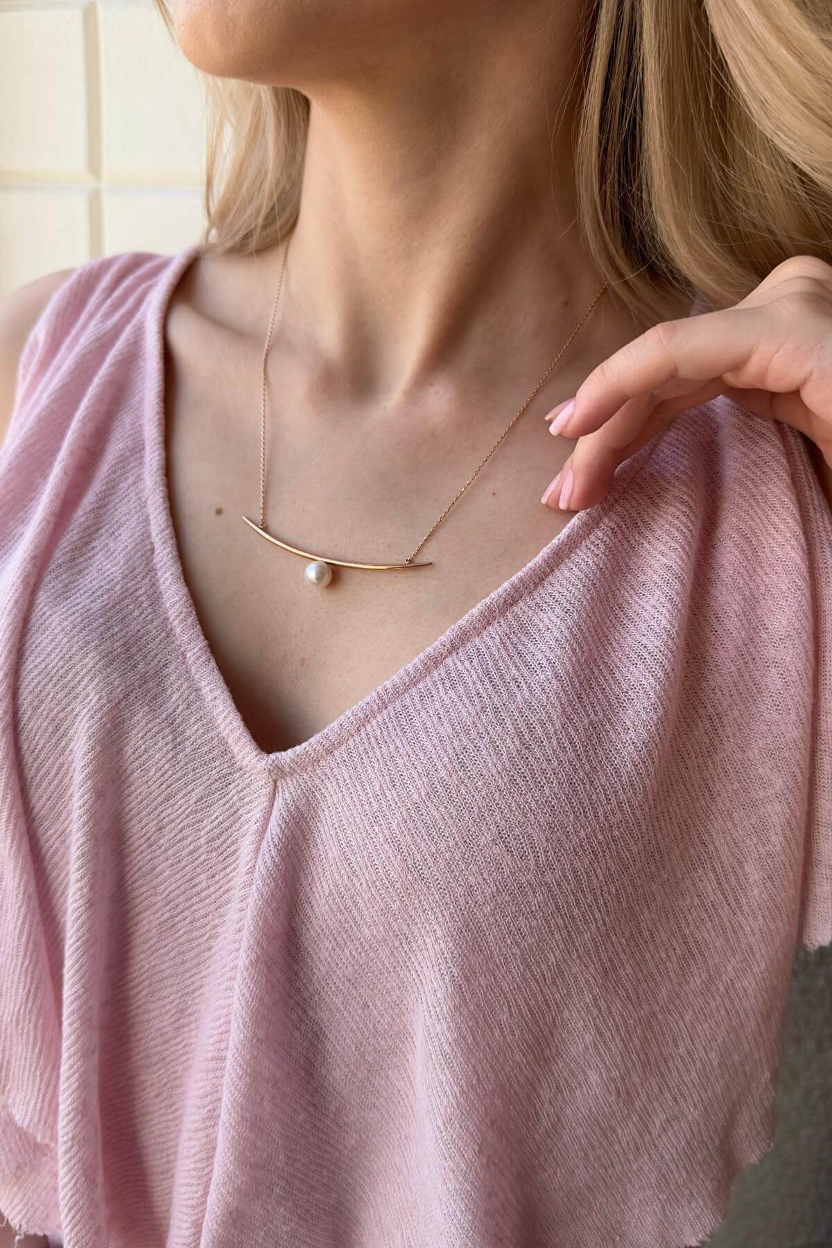 Design Natural Pearl Necklace