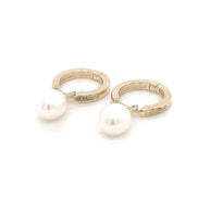 Fresh Water Natural Pearl Hoop Earring