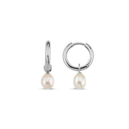 Fresh Water Natural Pearl Hoop Earring