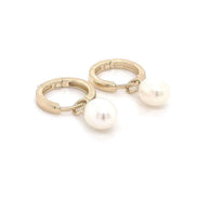 Fresh Water Natural Pearl Hoop Earring