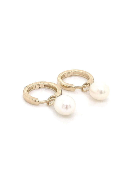 Fresh Water Natural Pearl Hoop Earring