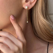 Fresh Water Natural Pearl Dangling Earring