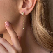 Fresh Water Natural Pearl Dangling Earring