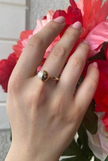Fresh Water Natural Pearl Ring