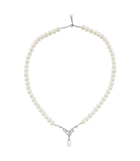 Zirkon Taşlı Doğal İnci Sallantılı Kolye | | Birinci1926