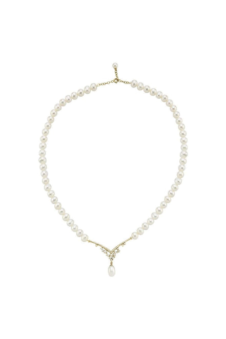 Zirkon Taşlı Doğal İnci Sallantılı Kolye | | Birinci1926