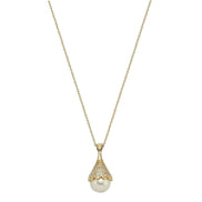 Lightbulb Design Natural Pearl Necklace