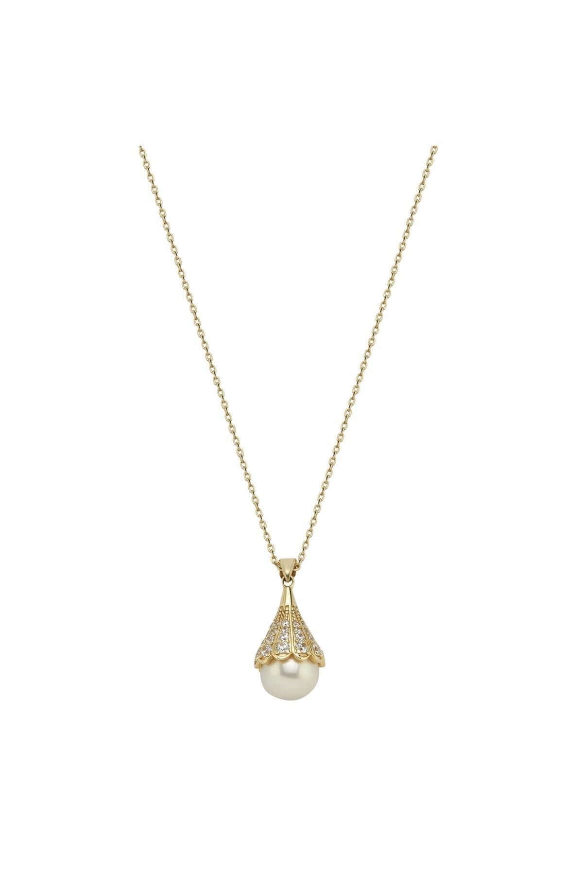 Lightbulb Design Natural Pearl Necklace