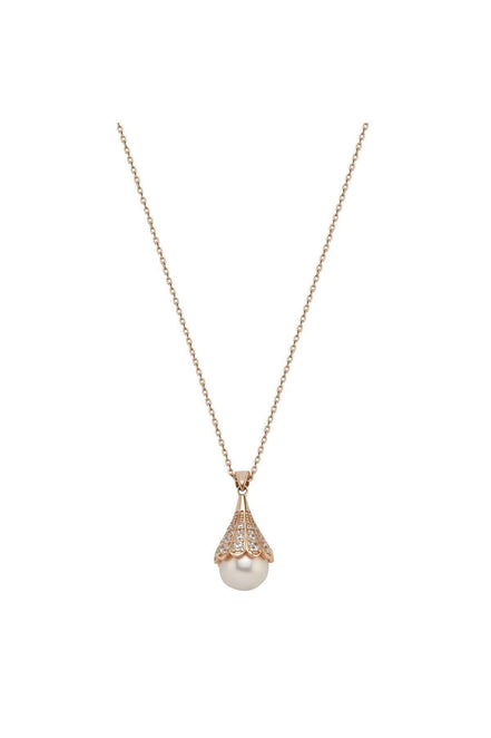 Lightbulb Design Natural Pearl Necklace