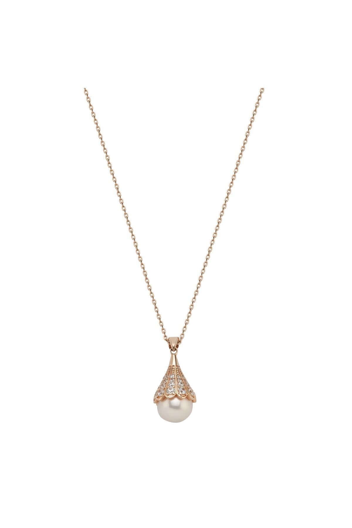 Lightbulb Design Natural Pearl Necklace