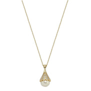 Lightbulb Design Natural Pearl Necklace