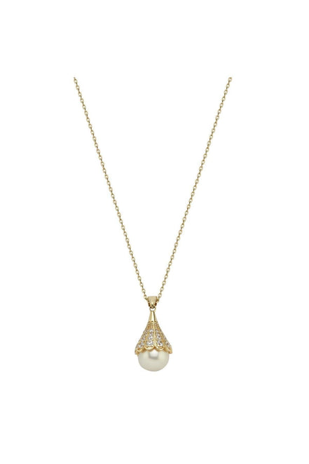 Lightbulb Design Natural Pearl Necklace