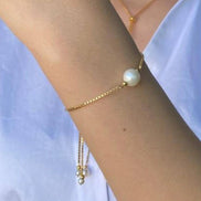 Asansörlü Doğal İnci Kolye Bileklik İkili Set | | Birinci1926